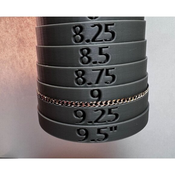 925 Sterling Silver 9" Italian Curb Chain Bracelet | Estate Jewelry PLUX Mark - Picture 3 of 8